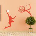 Etiqueta engomada desprendible casera de las decoraciones del Pvc de la pared de los niños de la impresión del baloncesto